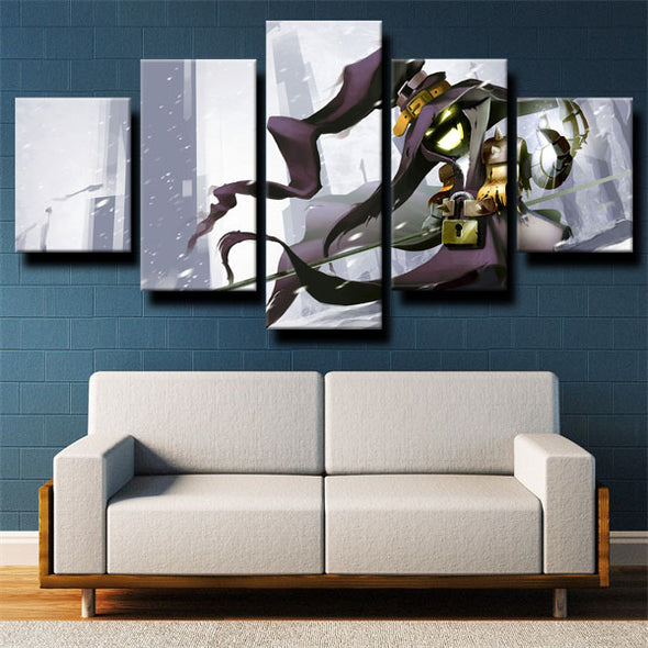 5 piece canvas art framed prints League of Legends Veigar decor picture-1200 (3)