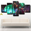 5 piece canvas art framed prints League of Legends Vi live room decor-1200 (2)