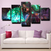 5 piece canvas art framed prints League of Legends Vi live room decor-1200 (3)