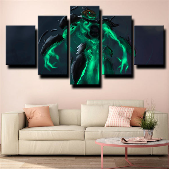 5 piece canvas art framed prints League of Legends Xerath wall picture-1200 (1)