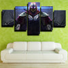 5 piece canvas art framed prints League of Legends Zed live room decor-1200 (2)
