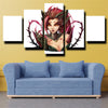 5 piece canvas art framed prints League of Legends Zyra home decor-1200 (3)