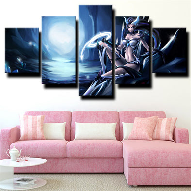 5 piece canvas art framed prints League of Legends Zyra wall picture-1200 (1)