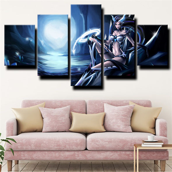5 piece canvas art framed prints League of Legends Zyra wall picture-1200 (3)