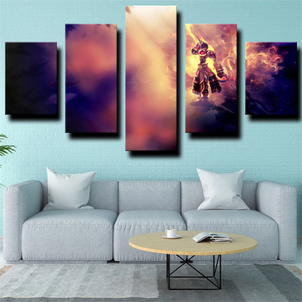5 piece canvas art framed prints League of Legends live room decor-1223 (1)