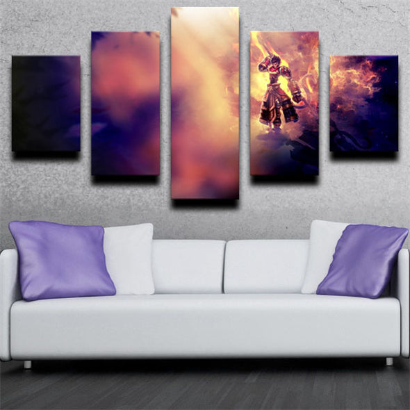 5 piece canvas art framed prints League of Legends live room decor-1223 (2)