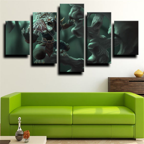5 piece canvas art framed prints League of Legends wall decor-1222( 3)