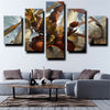 5 piece canvas art framed prints League of Legends wall picture-1204 (2)