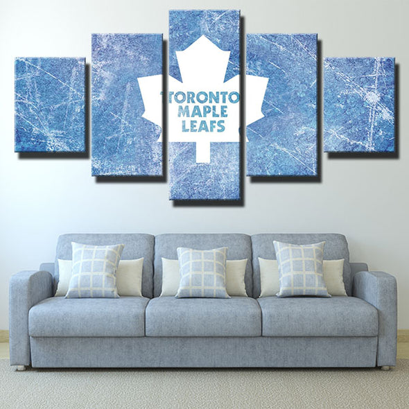 5 piece canvas art framed prints Leaves White Maple Leaf wall picture-1204 (4)