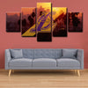 5 piece  canvas art framed prints  Los Angeles Lakers live room decor1207 (4)