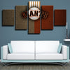 5 piece canvas art framed prints MLB  The G's team LOGO wall picture-1201 (2)