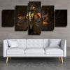 5 piece canvas art framed prints Mortal Kombat X Scorpion wall picture-1542 (3)