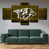 5 piece canvas art framed prints Mustard Cats Ceiling home decor-1204 (3)