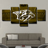5 piece canvas art framed prints Mustard Cats Ceiling home decor-1204 (4)