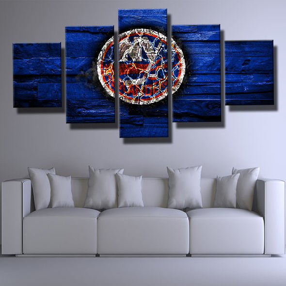 5 piece canvas art framed prints NY Islanders Magic wall decor-1201 (2)