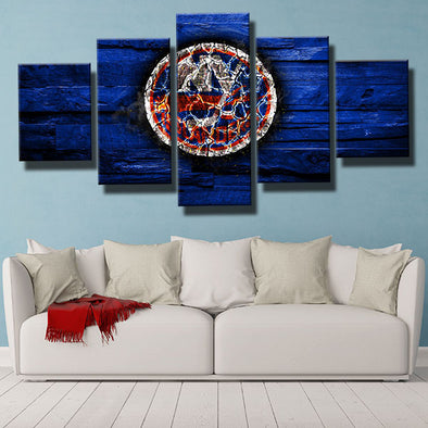 5 piece canvas art framed prints NY Islanders Magic wall decor-1201 (4)