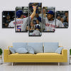 5 piece canvas art framed prints NY Mets Outfielder Curtis Granderson home decor-1201 (4)