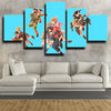 5 piece canvas art framed prints Naruto 4 team members wall picture-1748 (3)