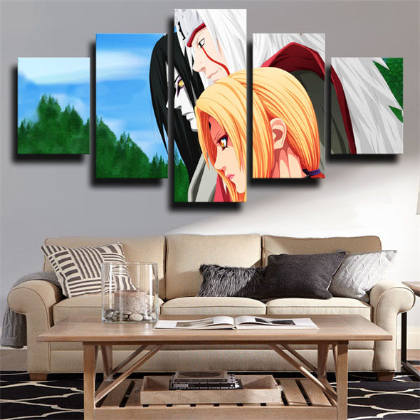 5 piece canvas art framed prints Naruto Tsunade team decor picture-1795 (3)
