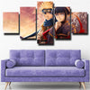5 piece canvas art framed prints Naruto couple Hinata home decor-1765 (2)