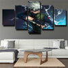 5 piece canvas art framed prints Naruto kakashi live room decor-1723 (3)