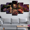 5 piece canvas art framed prints One Piece Monkey D. Dragon wall decor-1200 (1)