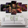 5 piece canvas art framed prints One Piece Monkey D. Dragon wall decor-1200 (2)