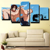 5 piece canvas art framed prints One Piece Portgas D. Ace home decor-1200 (2)