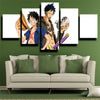 5 piece canvas art framed prints One Piece Trafalgar Law wall picture-1200 (2)