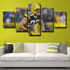 5 piece canvas art framed prints Packers Jenis live room decor-1233 (1)
