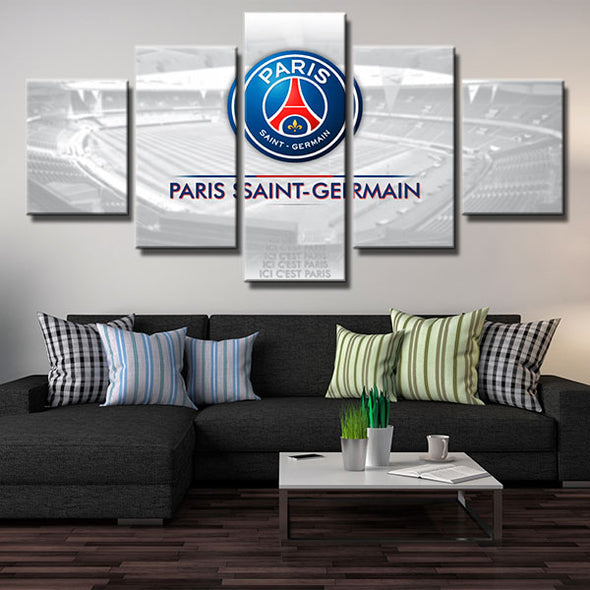 5 piece canvas art framed prints Parc des Princes Stadium wall decor-1213 (2)