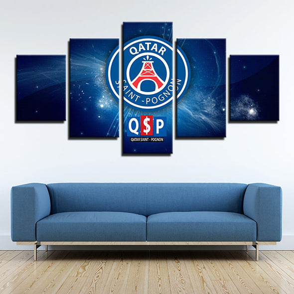 5 piece canvas art framed prints Parc des Princes Stadium wall picture-1218 (4)