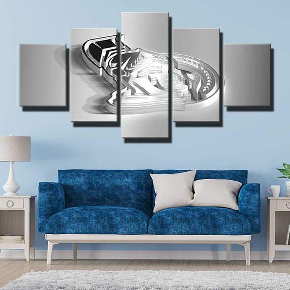 5 piece canvas art framed prints Pesky Sens White 3D decor picture -1217 (2)