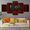 5 piece canvas art framed prints Philadelphia Flyers Logo picture-1208 (2)