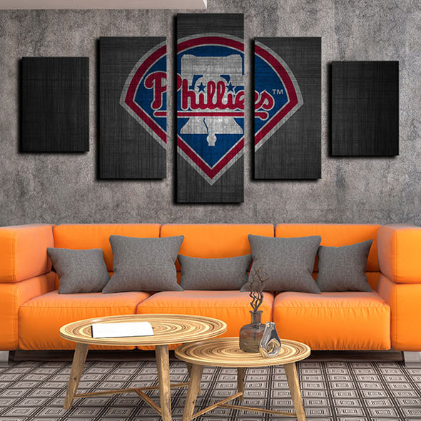 5 piece canvas art framed prints Philadelphia Phillies s wall picture-1209 (1)