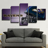 5 piece canvas art framed prints Purple Murder purple home decor-1224 (4)