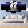 5 piece canvas art framed prints Purple Pain champions home decor-1223 (3)