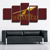 5 piece canvas art framed prints Redskins red arrow decor picture-1211 (2)