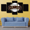 5 piece canvas art framed prints SFG MLB  team standard wall picture-1201 (3)
