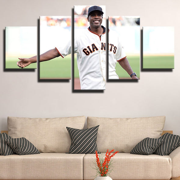 5 piece canvas art framed prints SF Giants Barry Bonds  wall decor-1201 (4)