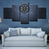 5 piece canvas art framed prints Spokes blue black live room decor-1204 (4)