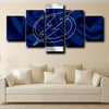 5 piece canvas art framed prints Tampa Bay Lightning Logo wall picture-1224 (4)