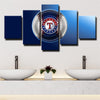 5 piece canvas art framed prints Texas Rangers Badge wall picture1239 (2)