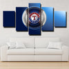 5 piece canvas art framed prints Texas Rangers Badge wall picture1239 (3)