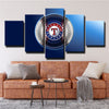 5 piece canvas art framed prints Texas Rangers Badge wall picture1239 (4)