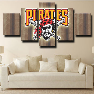5 piece canvas art framed prints The Bucs Badge wall picture-1204 (2)
