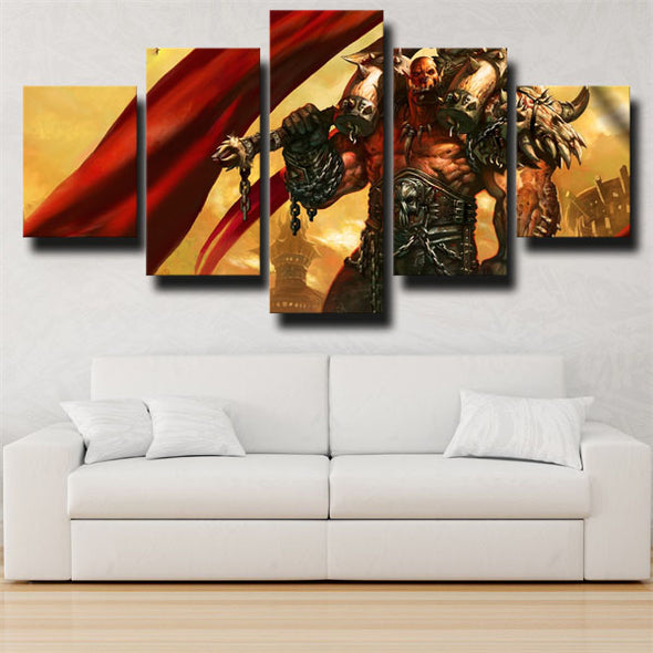 5 piece canvas art framed prints The Burning Crusade wall picture-1204 (2)