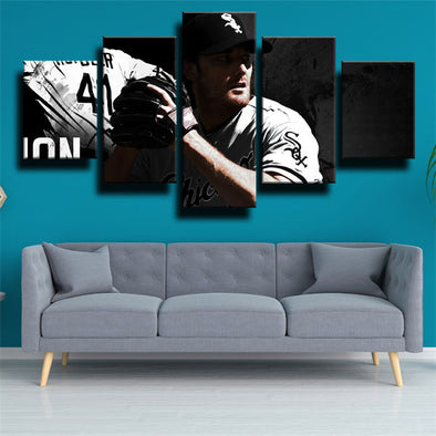 5 piece canvas art framed prints The ChiSox Philip Humber wall decor-1222 (1)