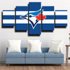 5 piece canvas art framed prints The Jays team standard wall picture-1204 (1)