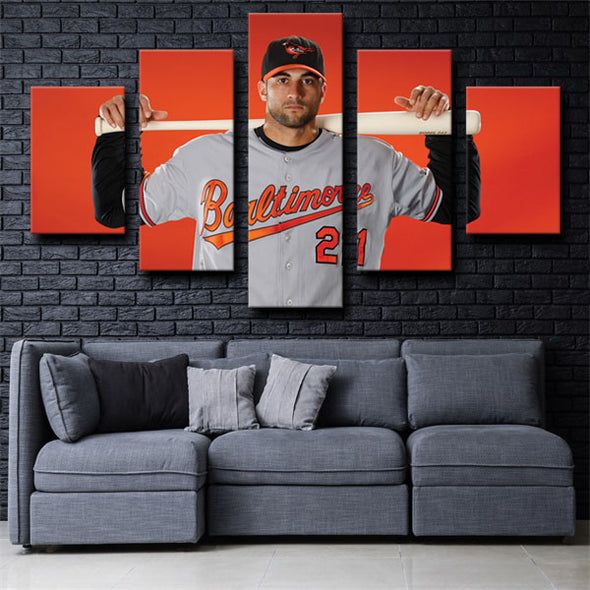 5 piece canvas art framed prints The O's home decor-1220 (3)